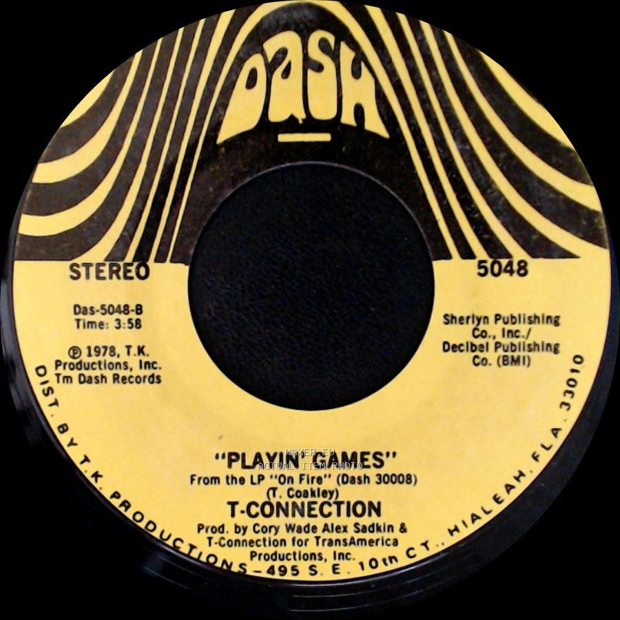T. Connection - Playin' Games / At Midnight side B