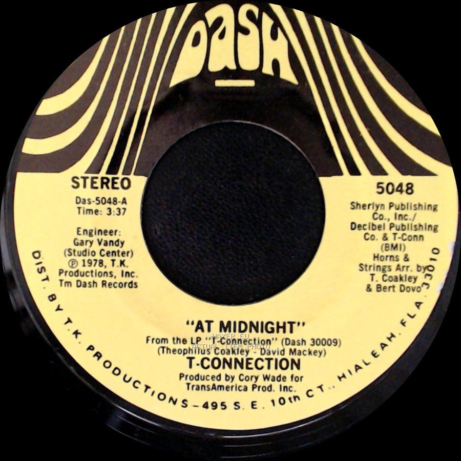 T. Connection - Playin' Games / At Midnight side B