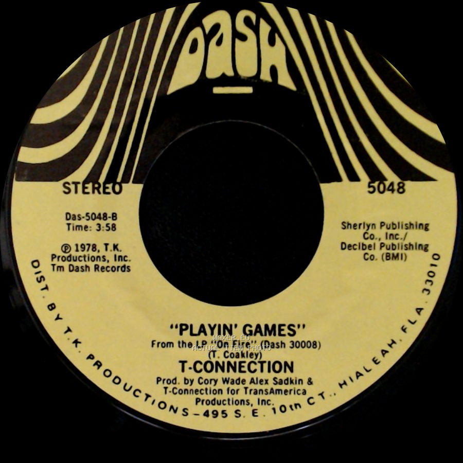 T. Connection - Playin' Games / At Midnight side B