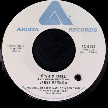 Barry Manilow - One Of These Days / It's A Miracle side A