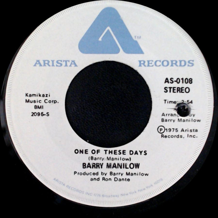 Barry Manilow - One Of These Days / It's A Miracle side A