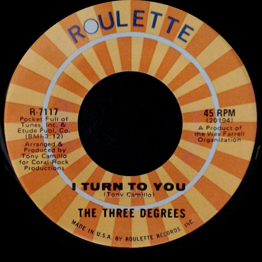 The Three Degrees - Trade Winds / I Turn To You side B