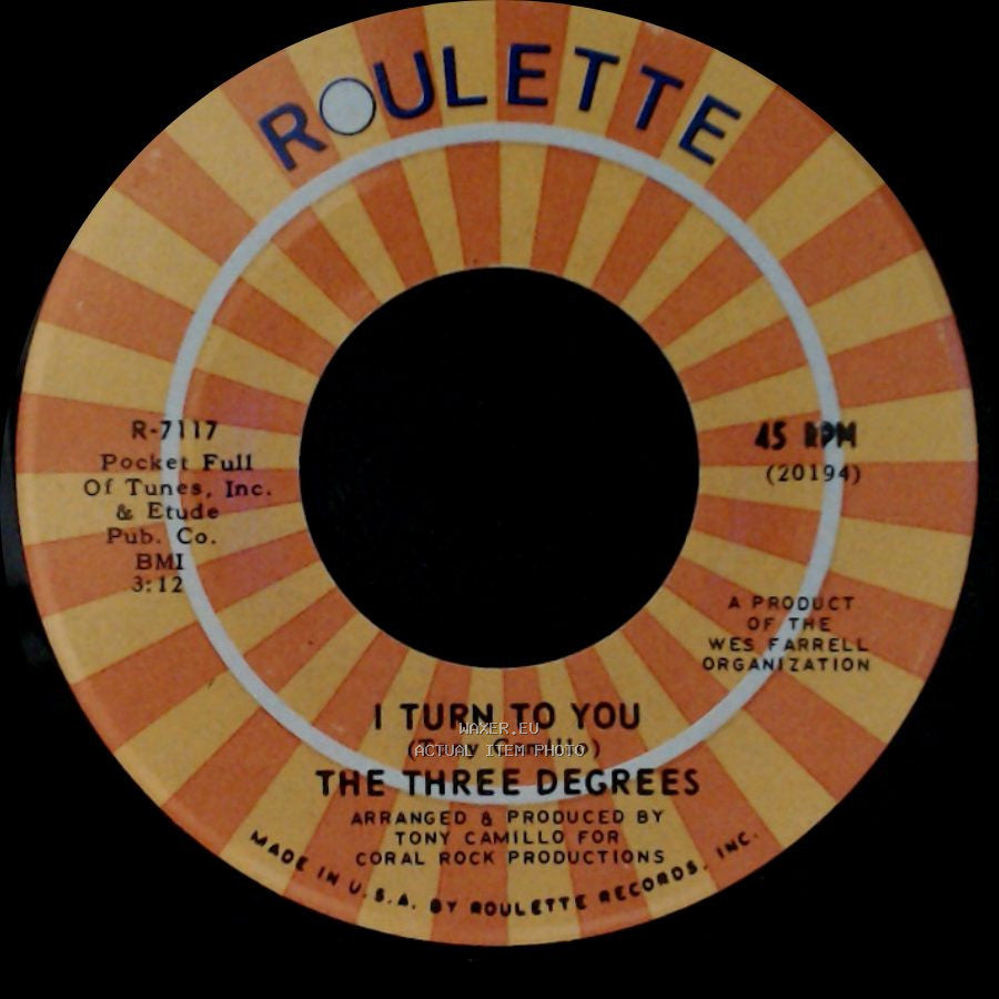 The Three Degrees - Trade Winds / I Turn To You side A