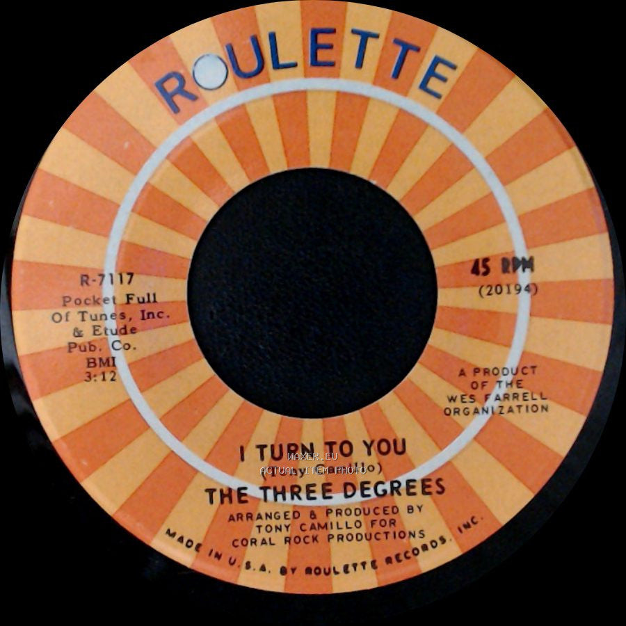 The Three Degrees - Trade Winds / I Turn To You side A