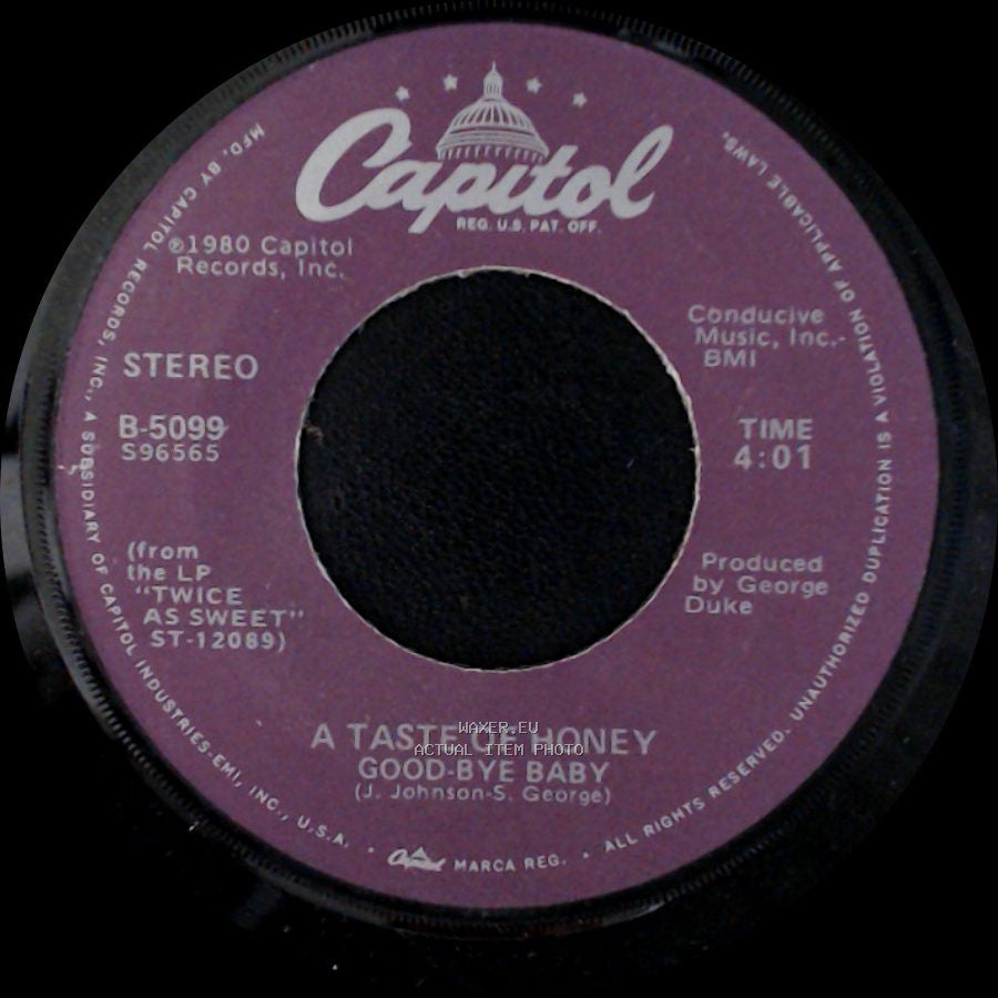 A Taste Of Honey - I'll Try Something New / Good-Bye Baby side B