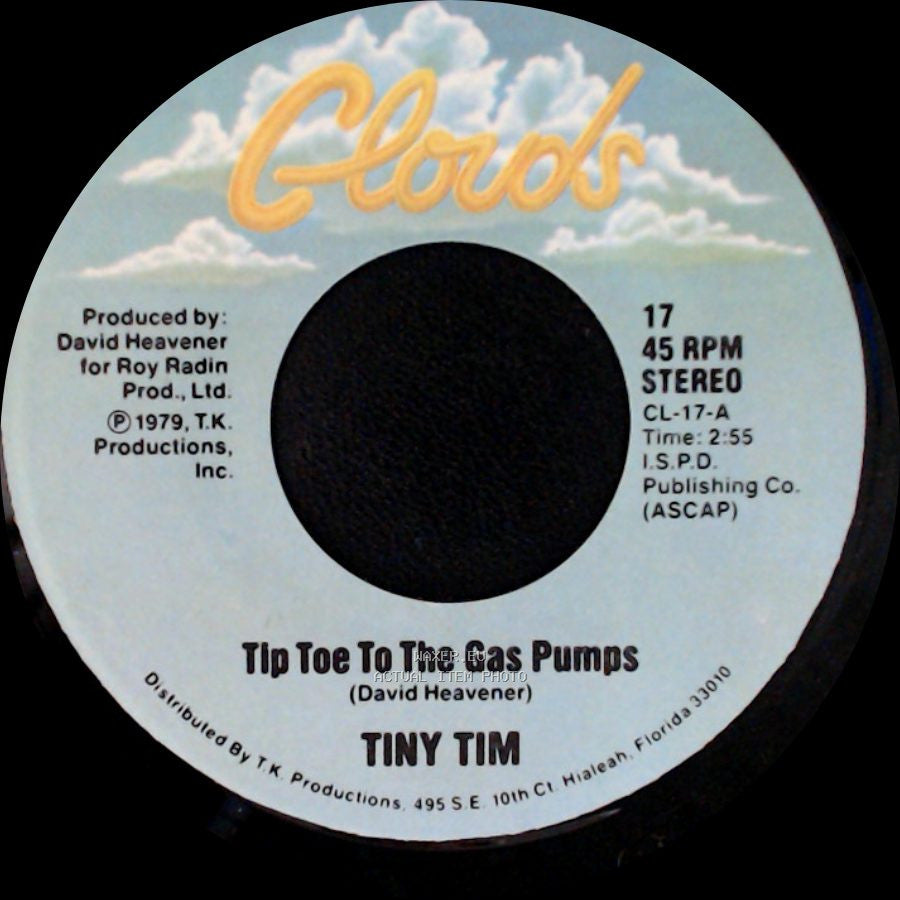 Tiny Tim - The Hicky (On Your Neck) / Tip Toe To The Gas Pumps side A