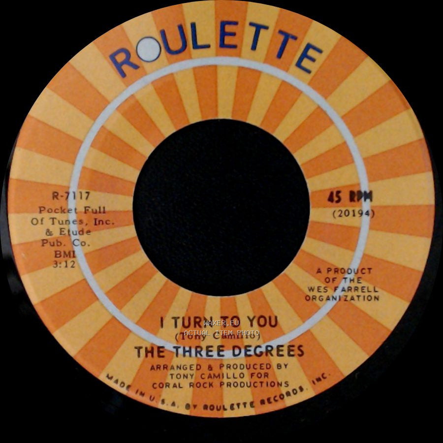 The Three Degrees - Trade Winds / I Turn To You side A