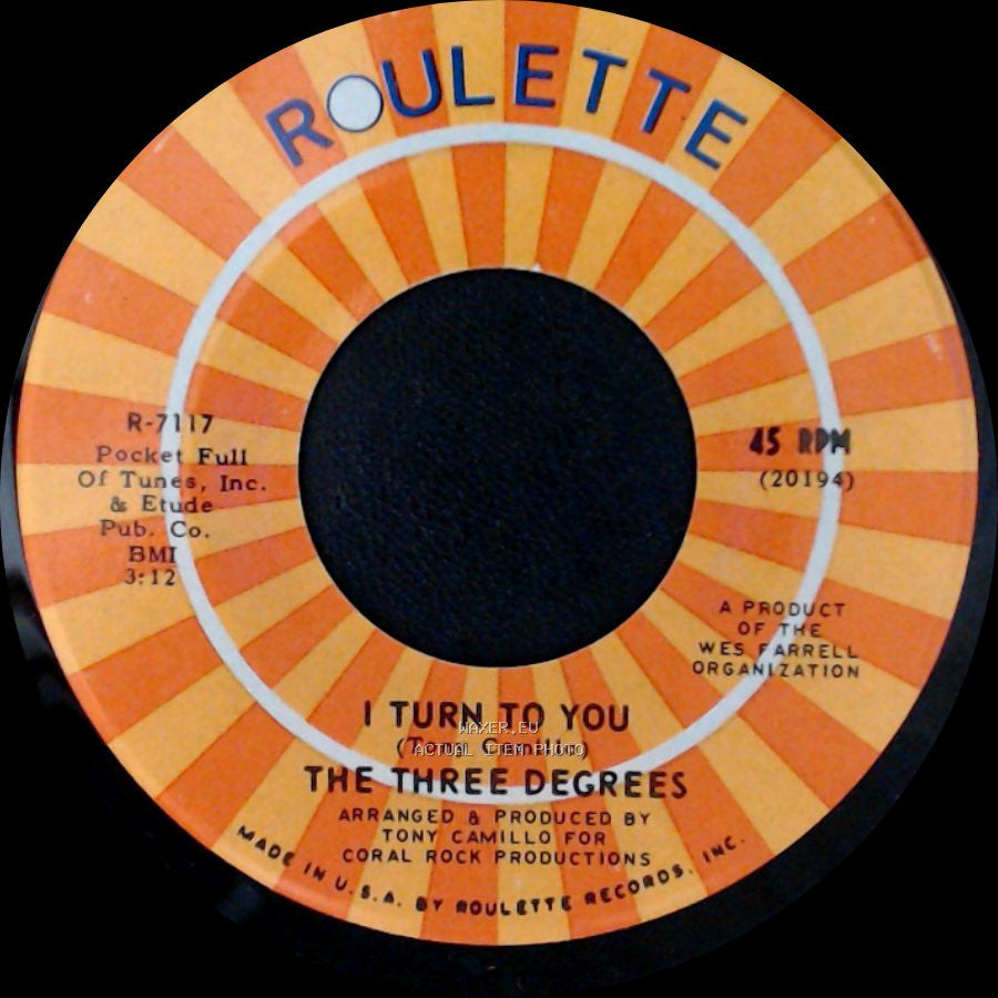 The Three Degrees - Trade Winds / I Turn To You side A