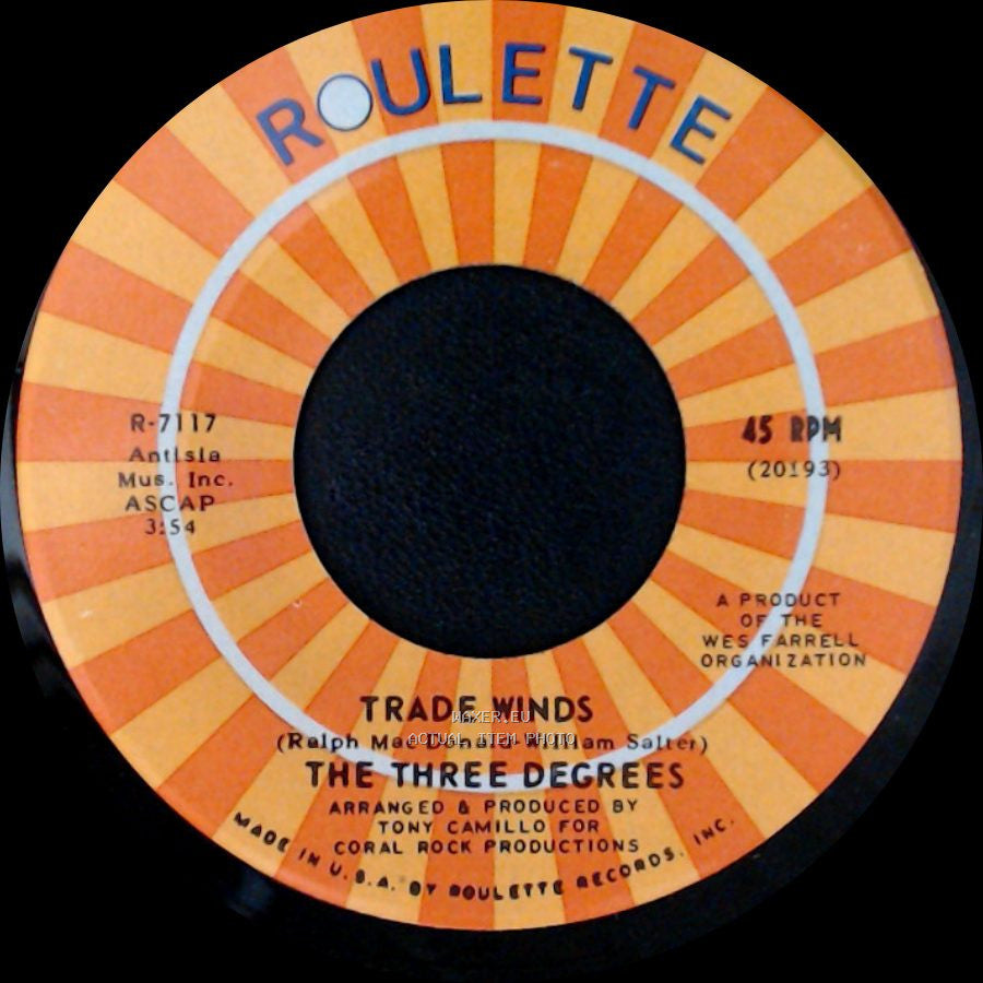 The Three Degrees - Trade Winds / I Turn To You side B