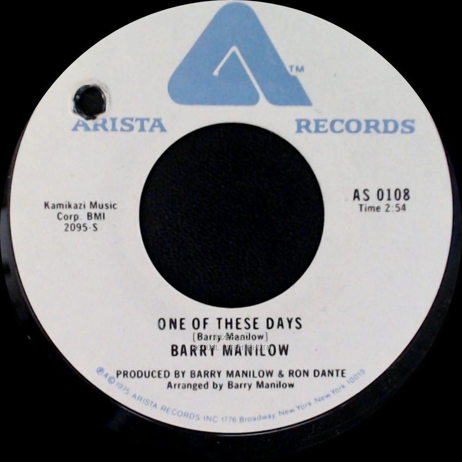 Barry Manilow - One Of These Days / It's A Miracle side A