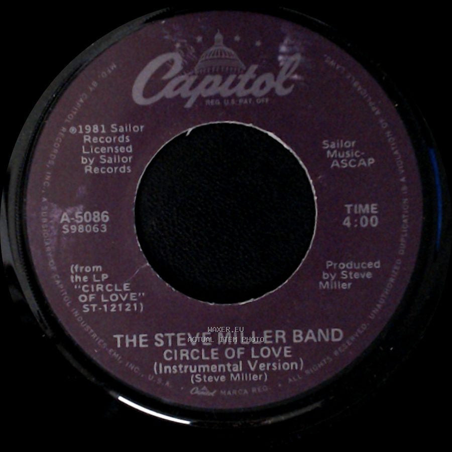 The Steve Miller Band - Circle Of Love / Circle Of Love (Instrumental Version) side B