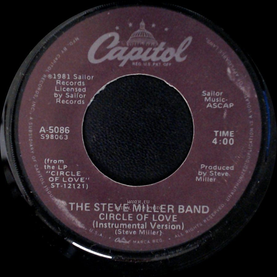The Steve Miller Band - Circle Of Love (Instrumental Version) / Circle Of Love side A