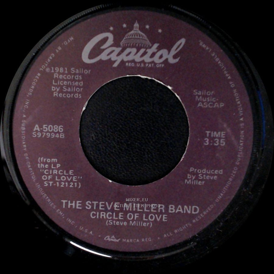 The Steve Miller Band - Circle Of Love (Instrumental Version) / Circle Of Love side B