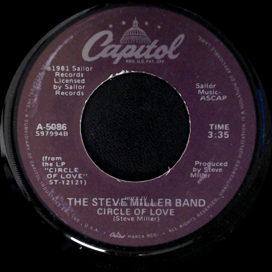The Steve Miller Band - Circle Of Love / Circle Of Love (Instrumental Version) side A