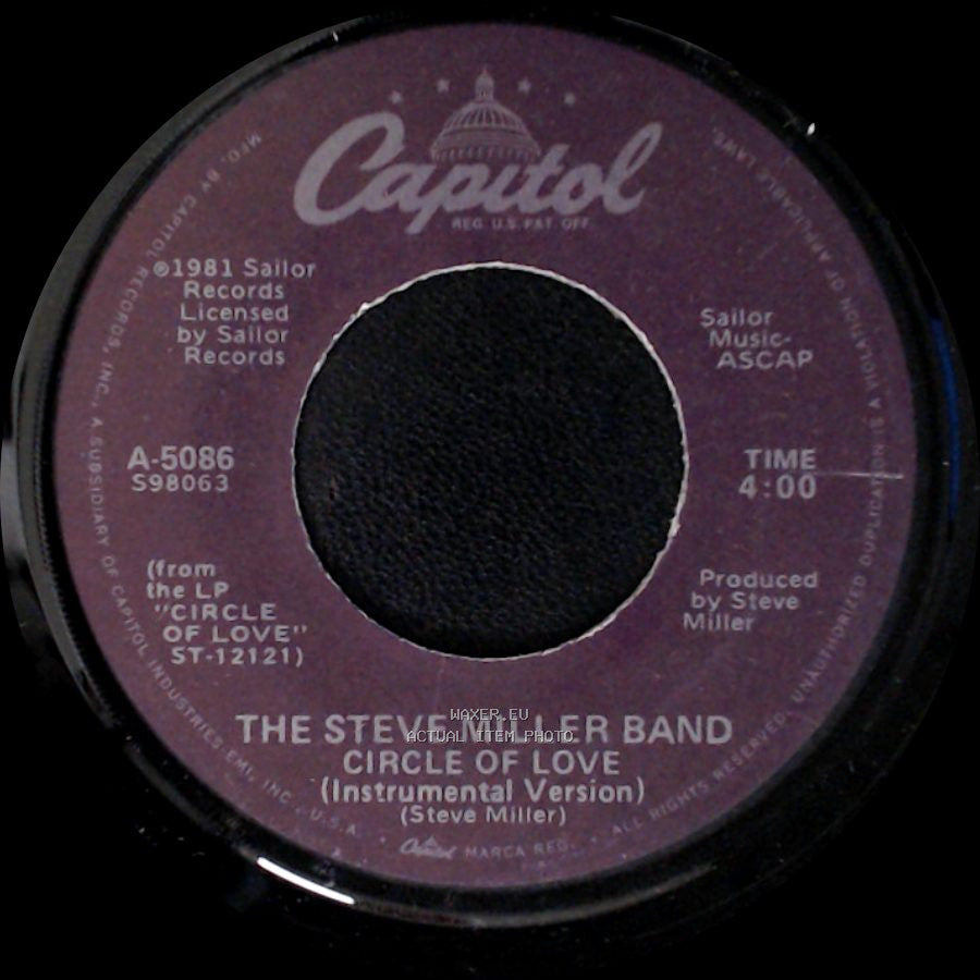 The Steve Miller Band - Circle Of Love / Circle Of Love (Instrumental Version) side A