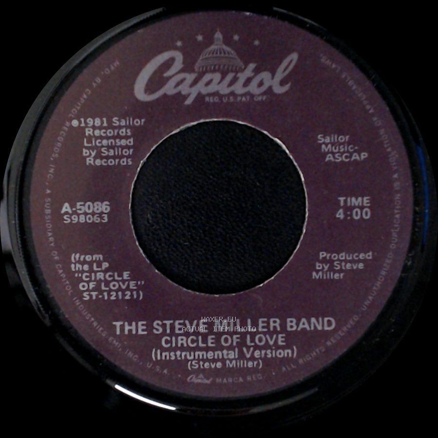 The Steve Miller Band - Circle Of Love (Instrumental Version) / Circle Of Love side A