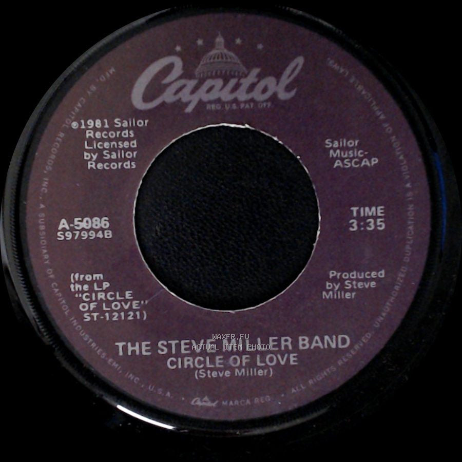 The Steve Miller Band - Circle Of Love / Circle Of Love (Instrumental Version) side B