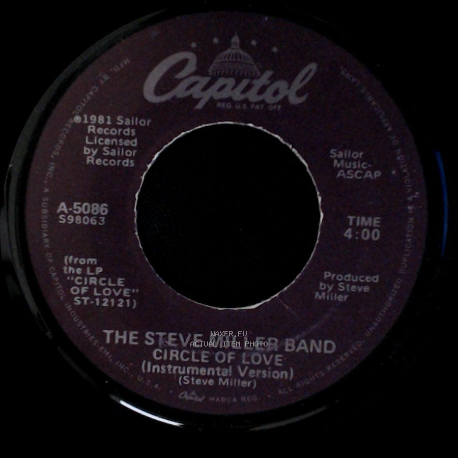 The Steve Miller Band - Circle Of Love (Instrumental Version) / Circle Of Love side A