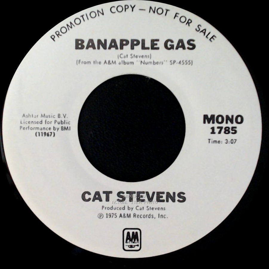Cat Stevens - Banapple Gas / Banapple Gas side B