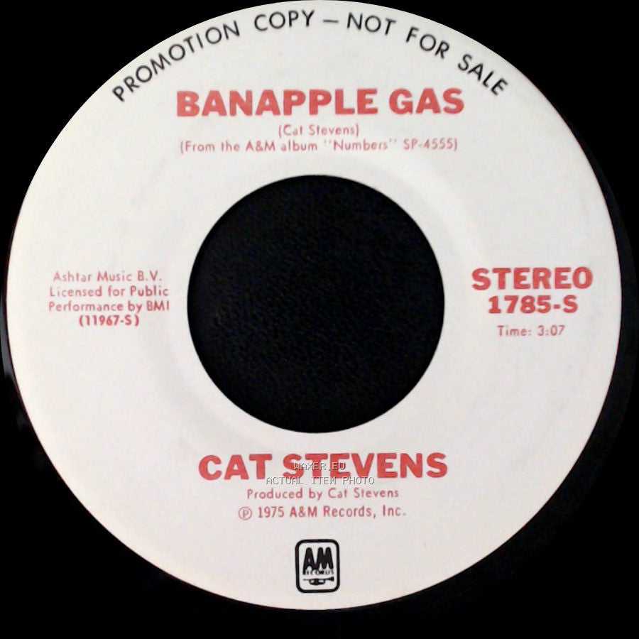 Cat Stevens - Banapple Gas / Banapple Gas side B