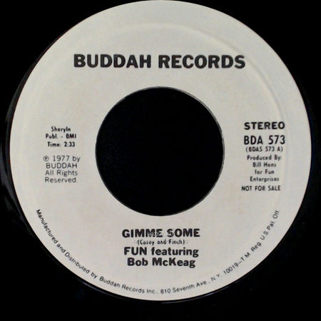 Fun Featuring Bob Mckeag - Gimme Some / Gimme Some side B