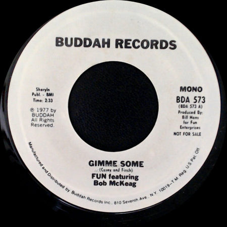 Fun Featuring Bob Mckeag - Gimme Some / Gimme Some side B