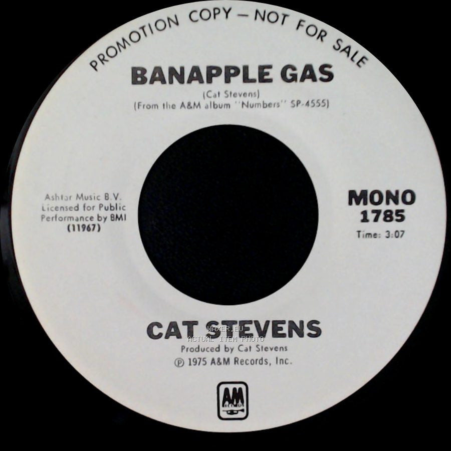 Cat Stevens - Banapple Gas / Banapple Gas side A