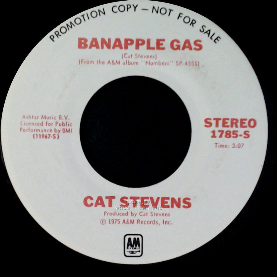 Cat Stevens - Banapple Gas / Banapple Gas side B