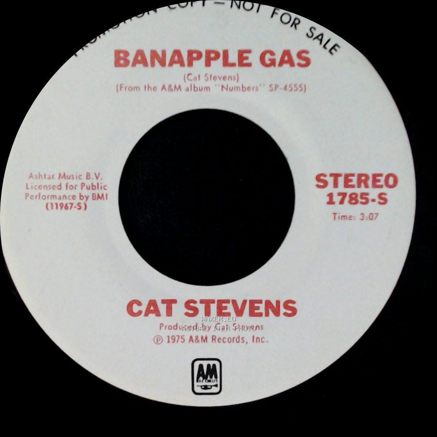Cat Stevens - Banapple Gas / Banapple Gas side A