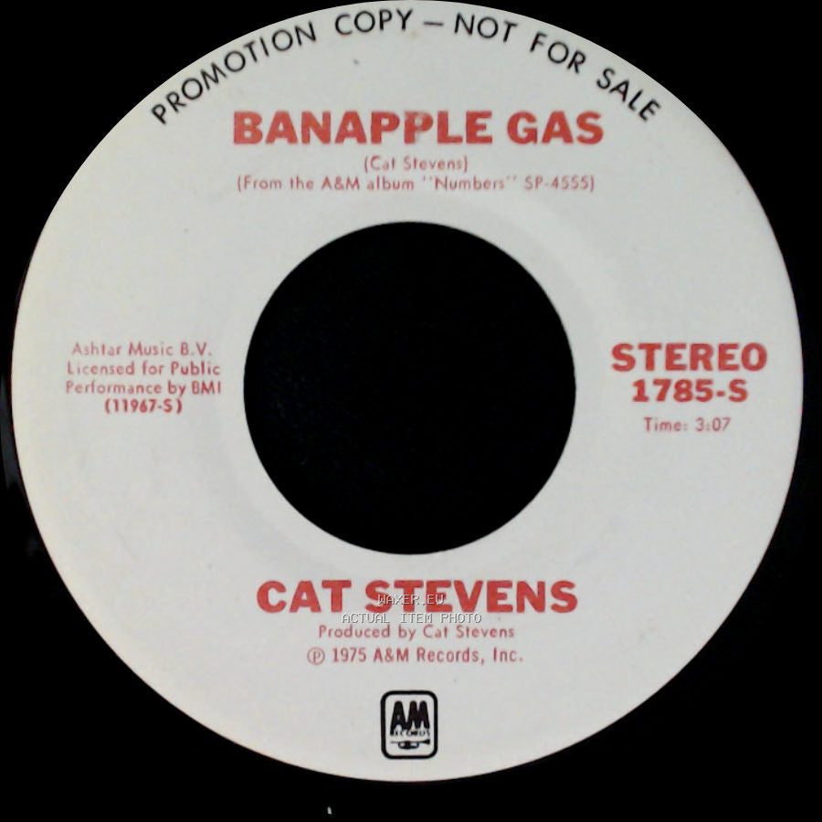 Cat Stevens - Banapple Gas / Banapple Gas side A