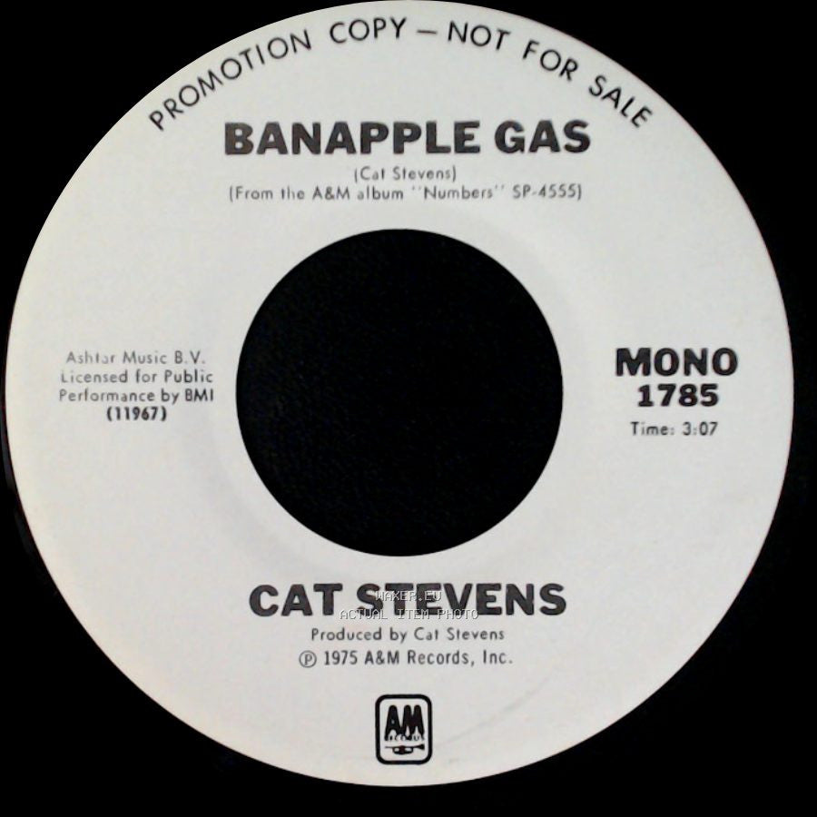 Cat Stevens - Banapple Gas / Banapple Gas side B