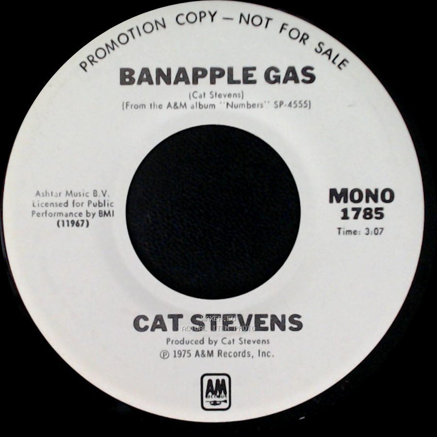 Cat Stevens - Banapple Gas / Banapple Gas side B