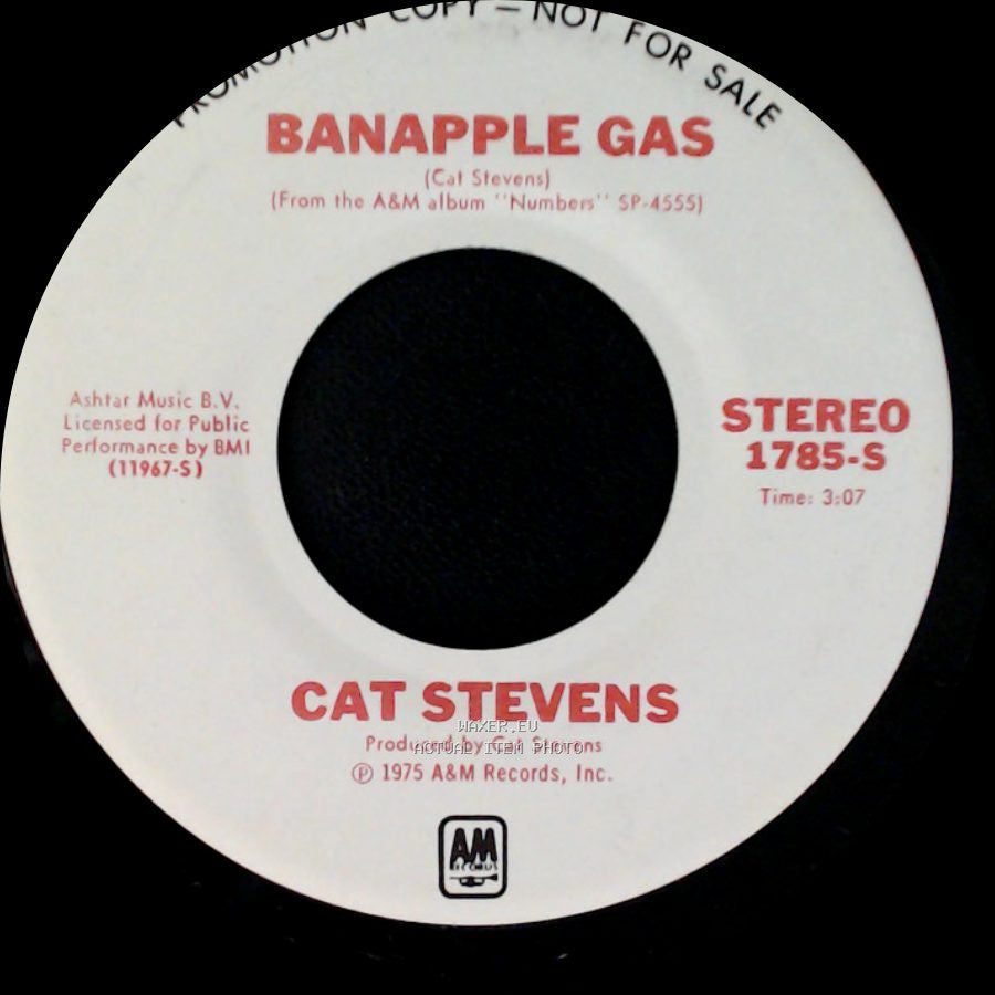 Cat Stevens - Banapple Gas / Banapple Gas side A