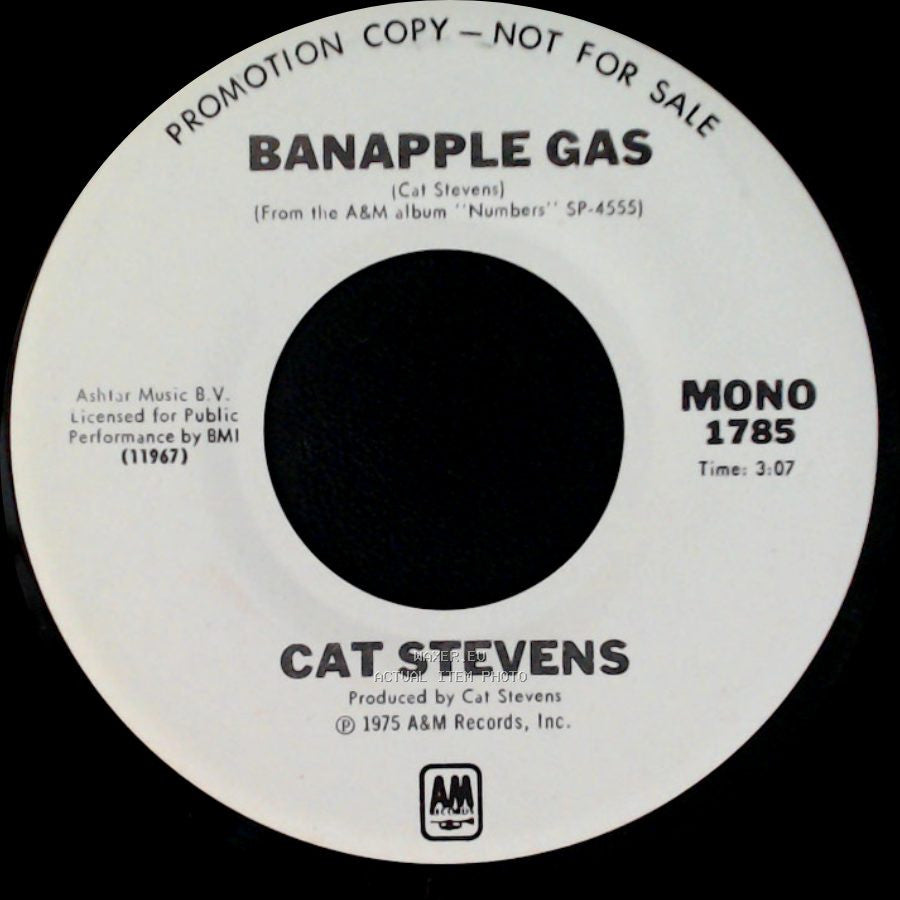 Cat Stevens - Banapple Gas / Banapple Gas side B