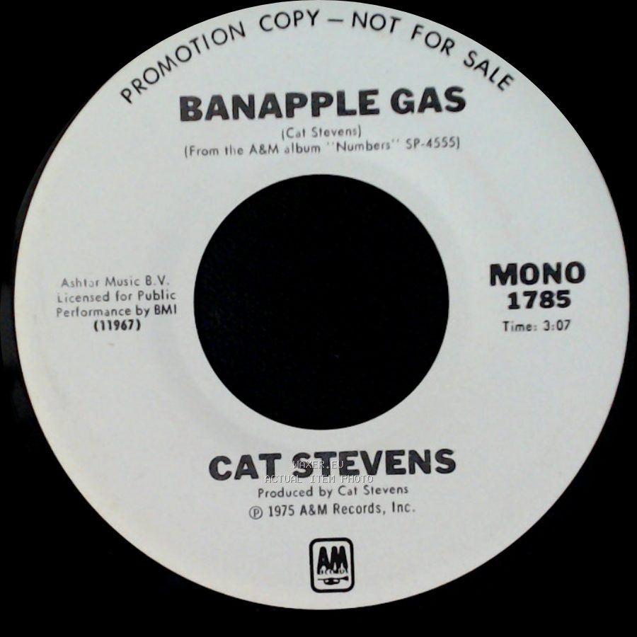 Cat Stevens - Banapple Gas / Banapple Gas side B