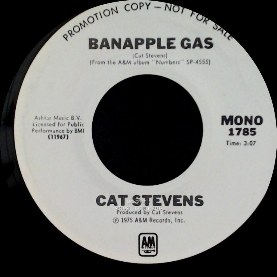 Cat Stevens - Banapple Gas / Banapple Gas side B