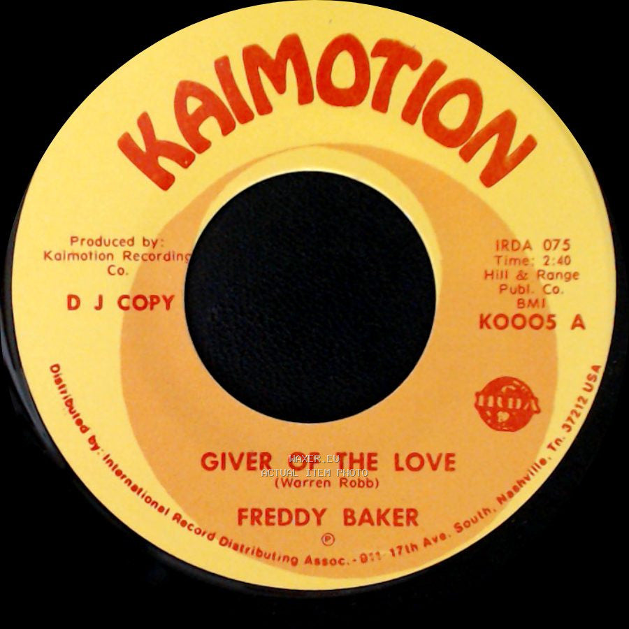 Freddy Baker - Giver Of The Love / Giver Of The Love side A