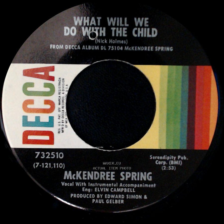 Mckendree Spring - If The Sun Should Rise / What Will We Do With The Child side B