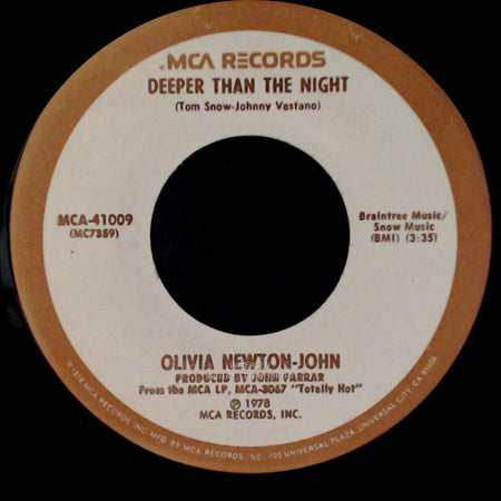Olivia Newton-John - Please Don't Keep Me Waiting / Deeper Than The Night side B
