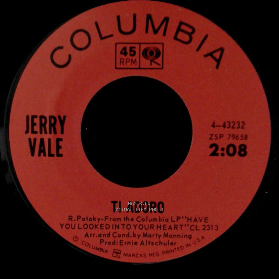 Jerry Vale - Ti Adoro / For Mama side A