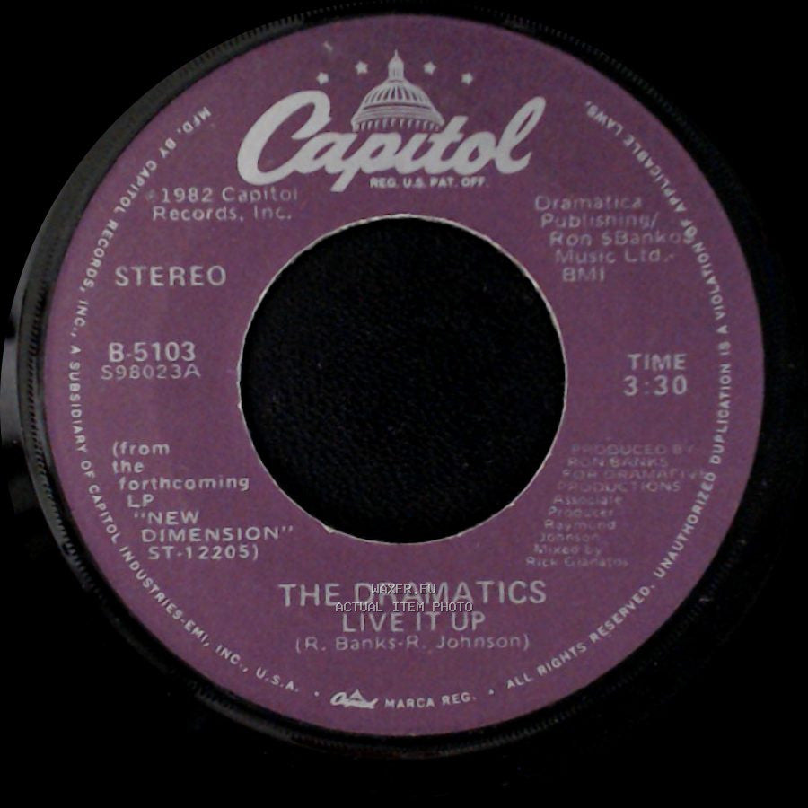 The Dramatics - Live It Up / She's My Kind Of Girl side A