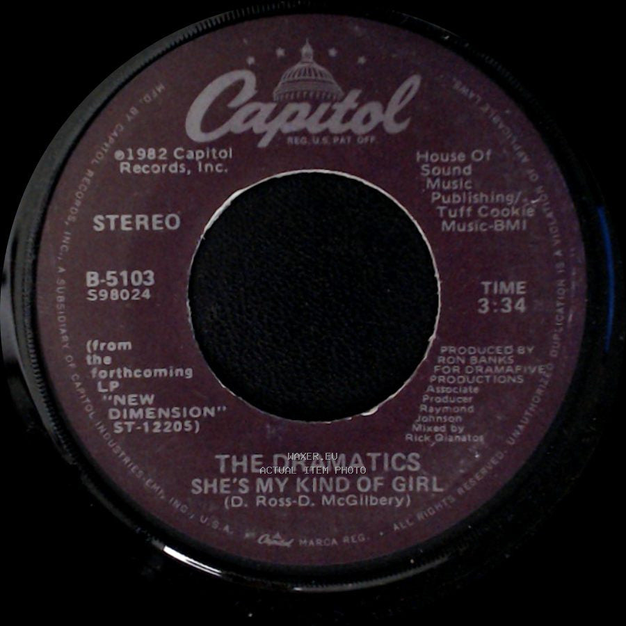 The Dramatics - Live It Up / She's My Kind Of Girl side A