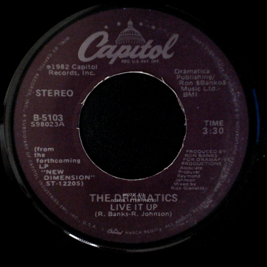 The Dramatics - Live It Up / She's My Kind Of Girl side B