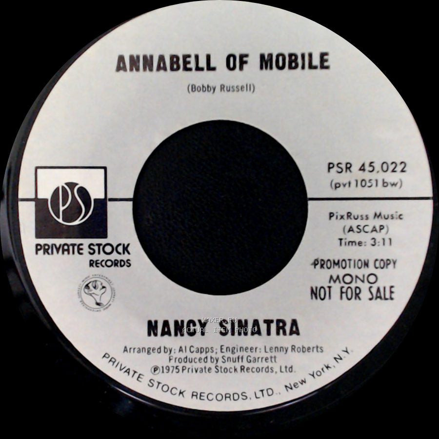 Nancy Sinatra - Annabell Of Mobile / Annabell Of Mobile side B