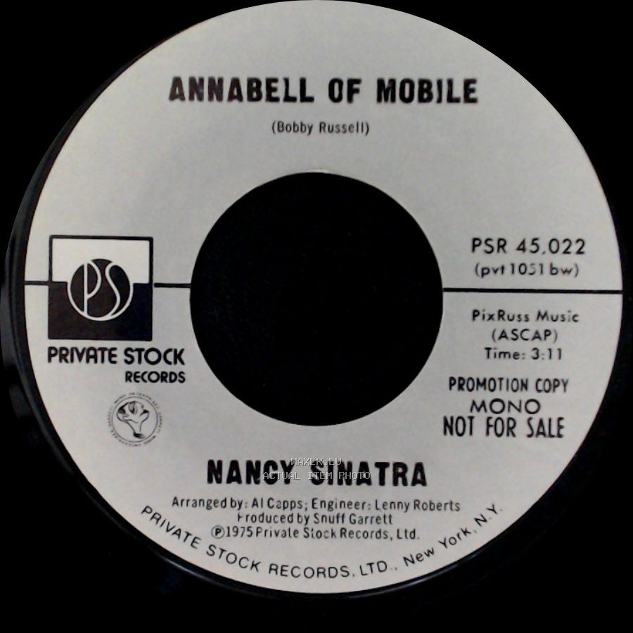 Nancy Sinatra - Annabell Of Mobile / Annabell Of Mobile side B