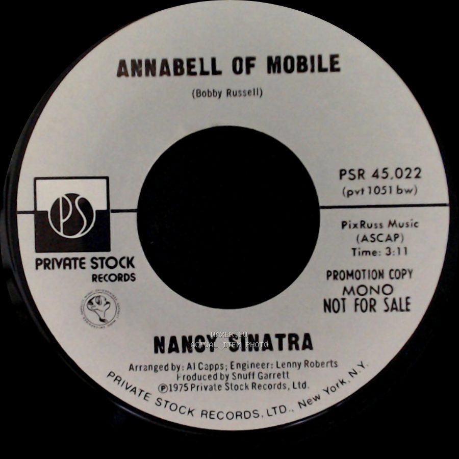 Nancy Sinatra - Annabell Of Mobile / Annabell Of Mobile side B