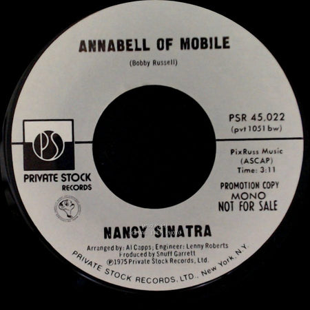 Nancy Sinatra - Annabell Of Mobile / Annabell Of Mobile side B