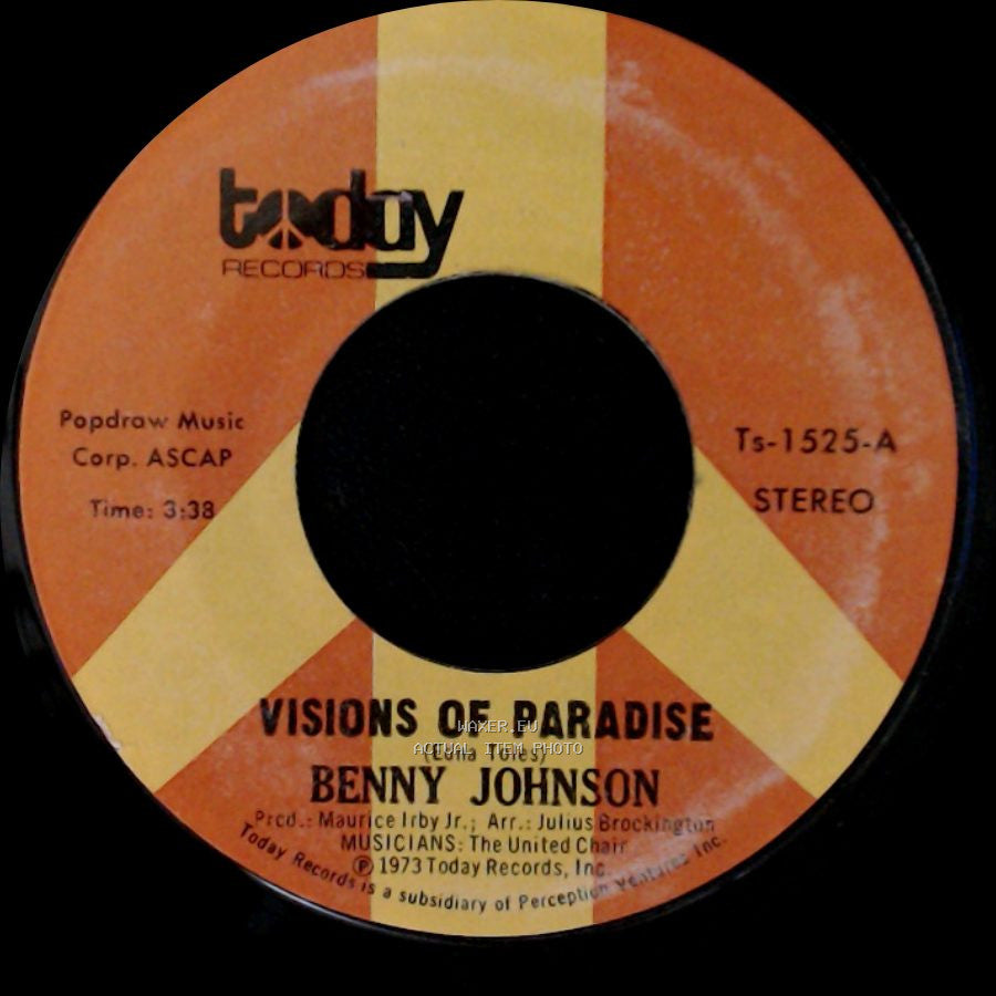 Benny Johnson - Visions Of Paradise / Stop Me side A