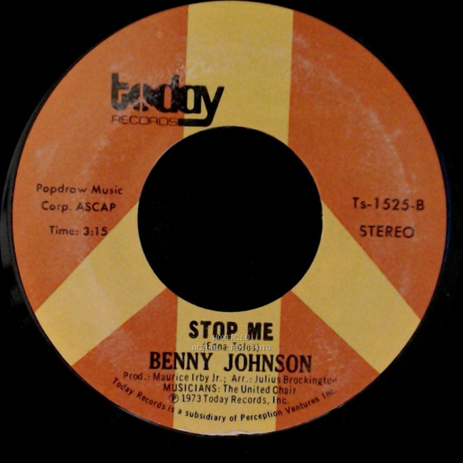 Benny Johnson - Visions Of Paradise / Stop Me side B