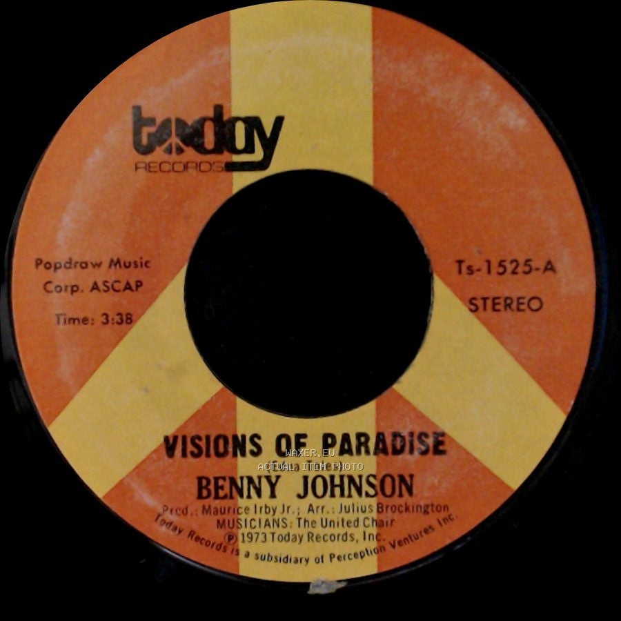 Benny Johnson - Visions Of Paradise / Stop Me side A